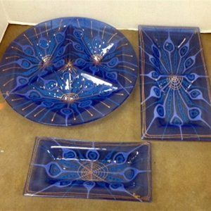 Higgins Platter Set, Mid-Century Modernist